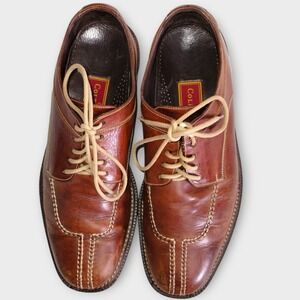 Cole Haan Mens Shoes Country Brown Leather‎ Oxford Dress Size 8D Preppy Classic